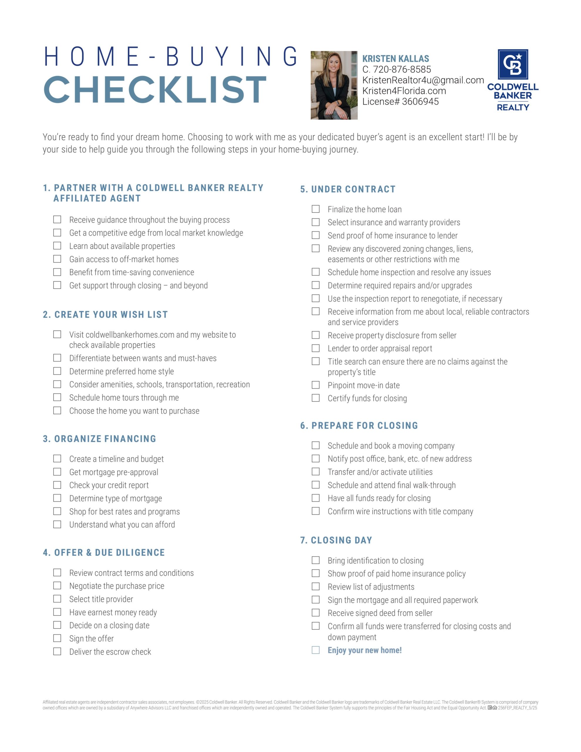 Kristin Home Buyer Checklist - CBR - New Page